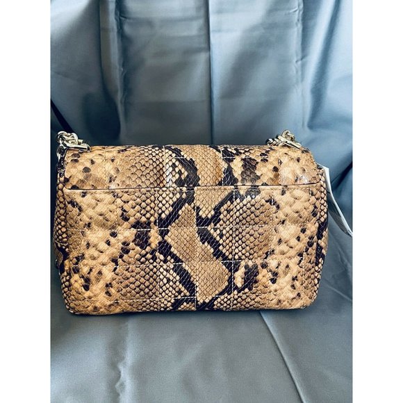 NWT Michael Kors Soho Large Chain Cantaloupe Quilted Shoulderbag 30T1L1SL3N $428 - Picture 7 of 8